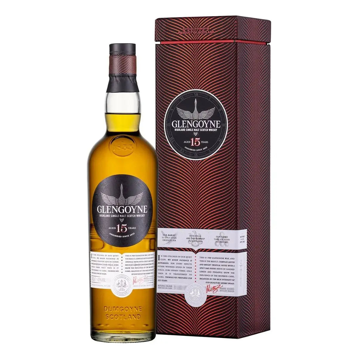 Glengoyne Single Malt Scotch Whisky Aged 15 Years 700Ml Bottle Image