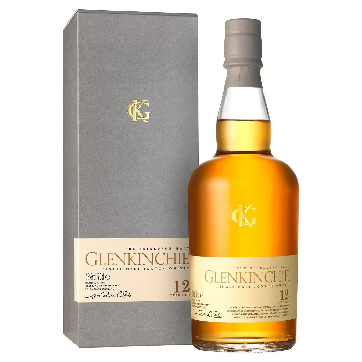 Glenkinchie Single Malt Scotch Whisky Aged 12 Years 750Ml Bottle Image