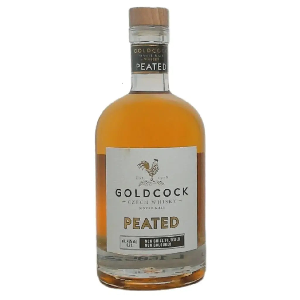 Gold Cock Single Malt Whisky Peated 700Ml Bottle Image