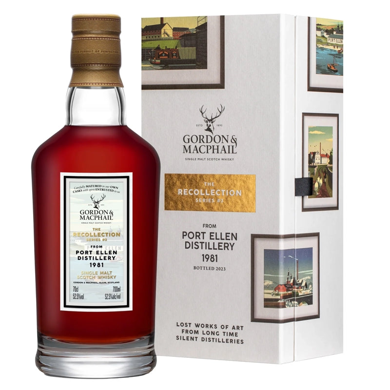 Gordon & Macphail Recollection Series #3 Port Ellen Distillery 42 Year Old Single Malt Scotch Whisky Vintage 1981