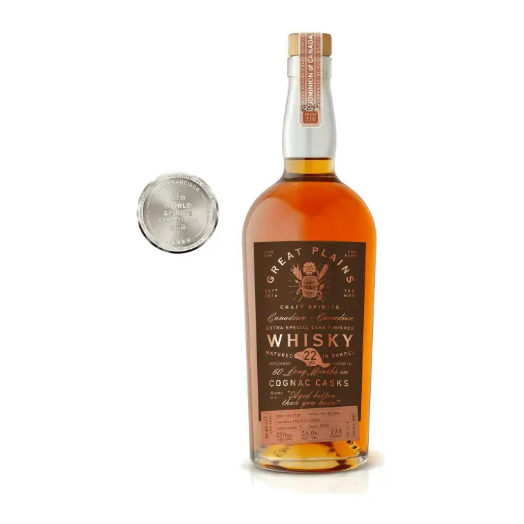 Great Plains 22 Year Old Cognac Fininished Canadian Whisky 750Ml Bottle Image