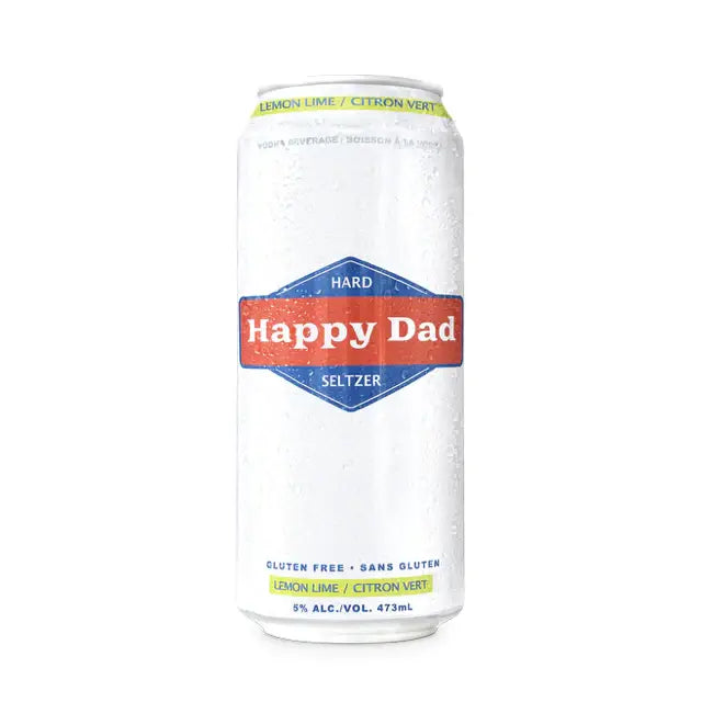 Happy Dad Hard Seltzer Lemon Lime 473Ml Cans Bottle Image