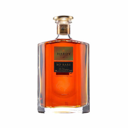 Buy Hardy XO Rare Cognac 750mL, premium cognac in a clear glass bottle with gold label.