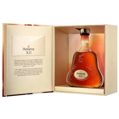 Hennessy XO Cognac 2025 limited edition gift box, 750mL bottle featuring intricate packaging and branding.