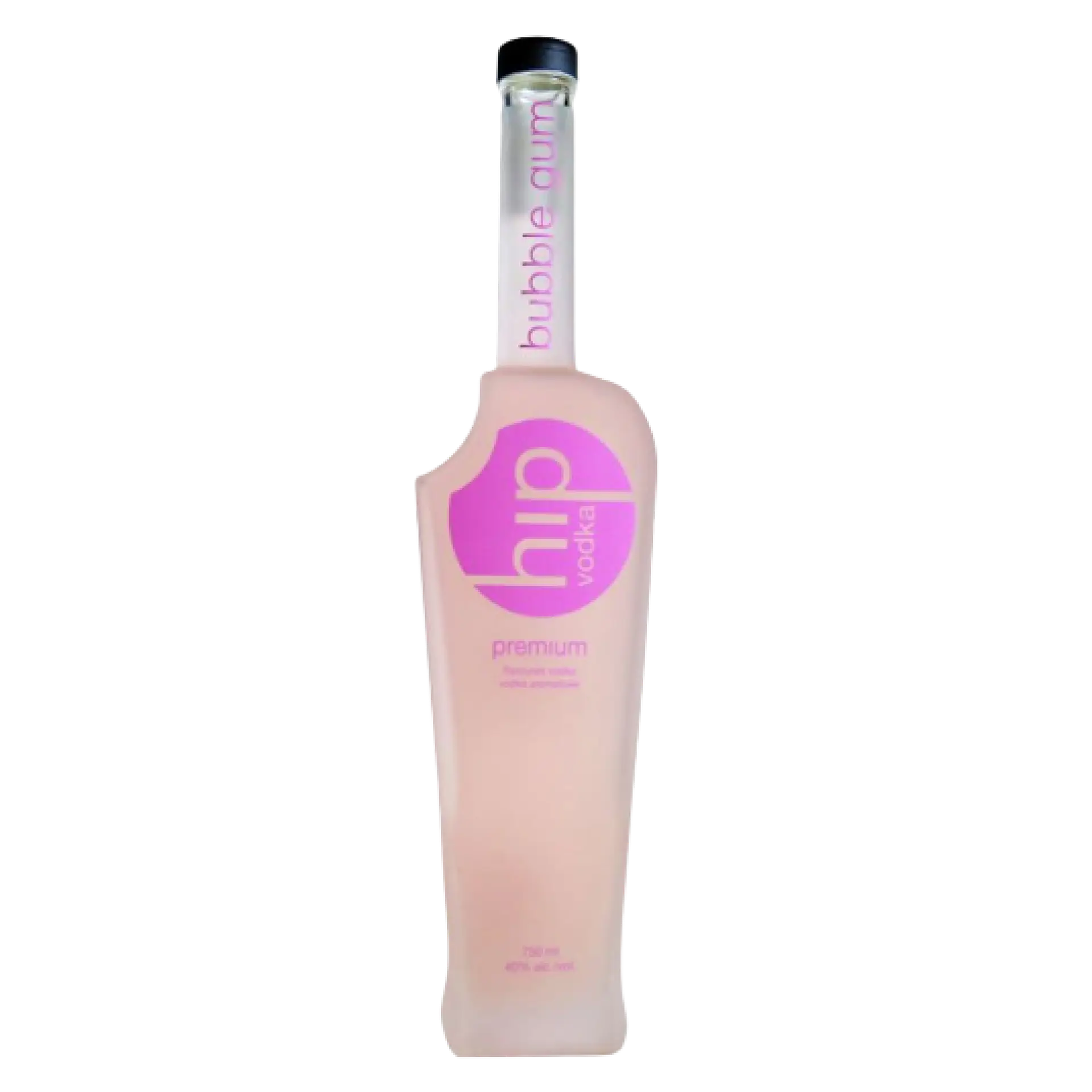 buy Hip Bubble Gum Vodka 750mL, premium pink vodka in a unique modern bottle