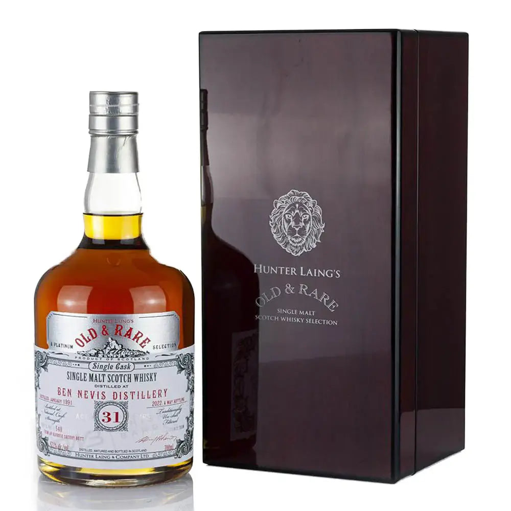 Hunter Laing S Old Amp Rare Ben Nevis Distillery Single Malt Scotch Whisky Aged 31 Years 700Ml Bottle Image