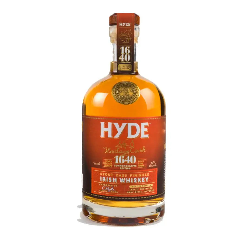 Hyde 1640 Commemorative Edition Stout Finish Irish Whiskey 700Ml Bottle Image