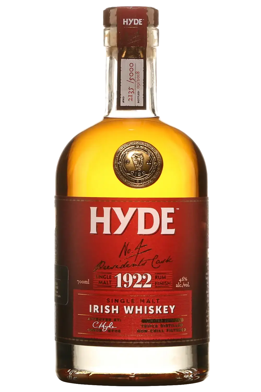 Hyde 1922 No4 Rum Cask Finish 700Ml Bottle Image