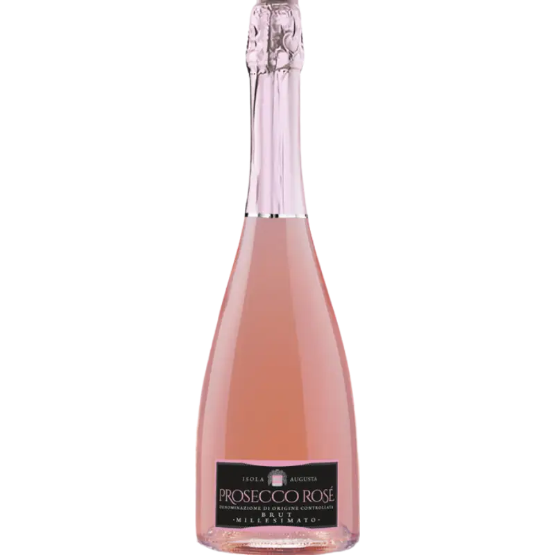 Buy Isola Augusta Prosecco Rosé sparkling wine in elegant pink bottle