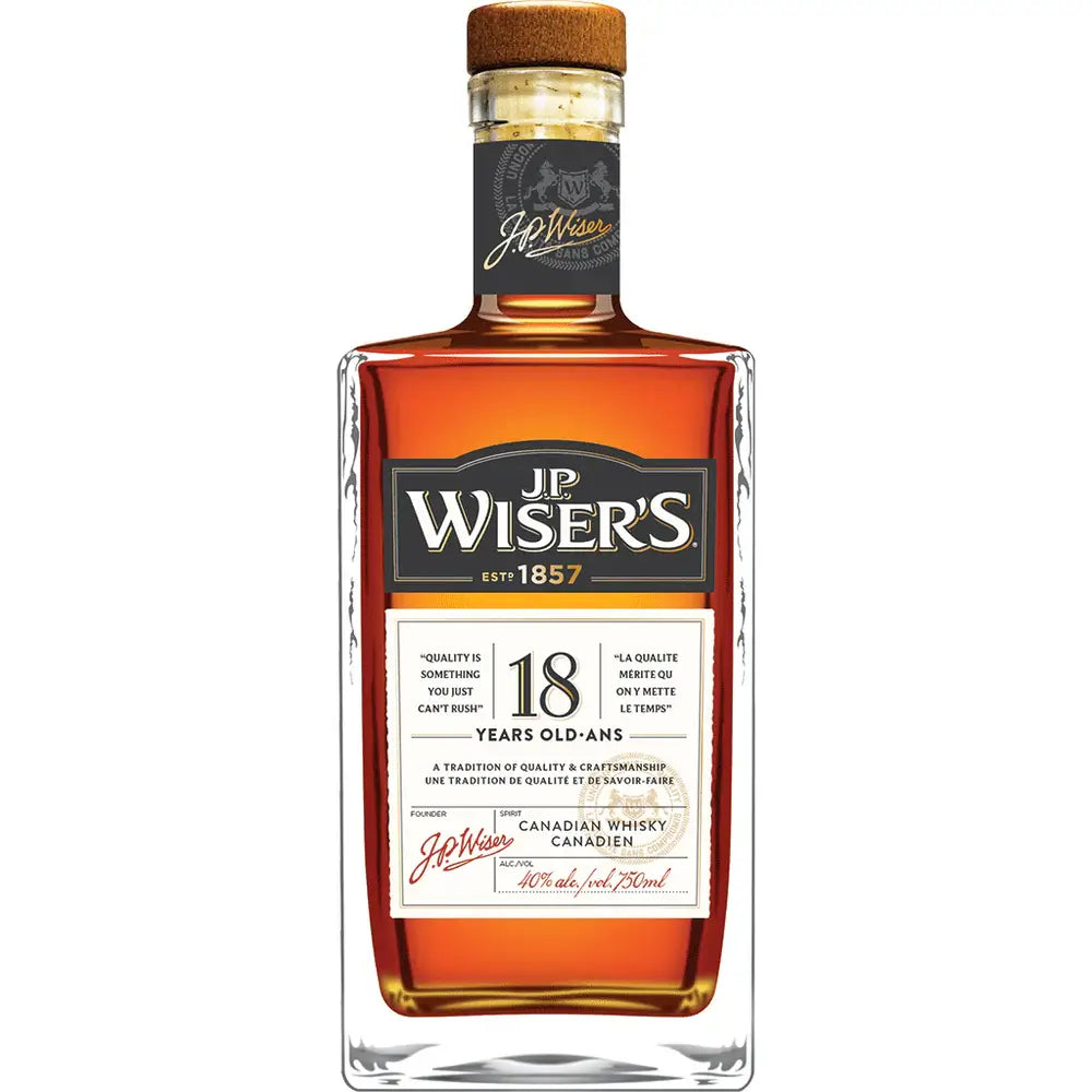 J P Wiser S 18 Year Old Canadian Blended Whisky 750Ml Bottle Image