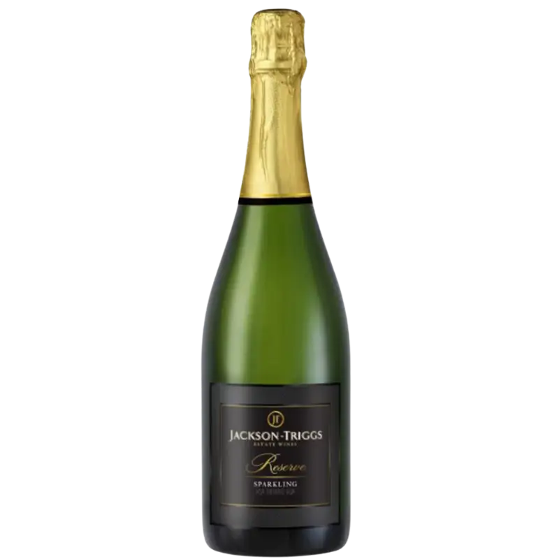 Buy Jackson-Triggs Reserve Sparkling 750ML wine bottle, elegant green glass with gold foil
