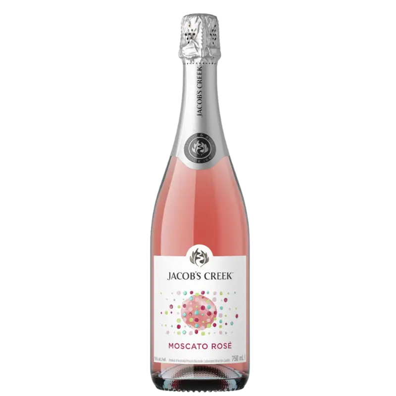 Buy Jacob's Creek Sparkling Moscato Rosé 750mL, pink sparkling wine bottle