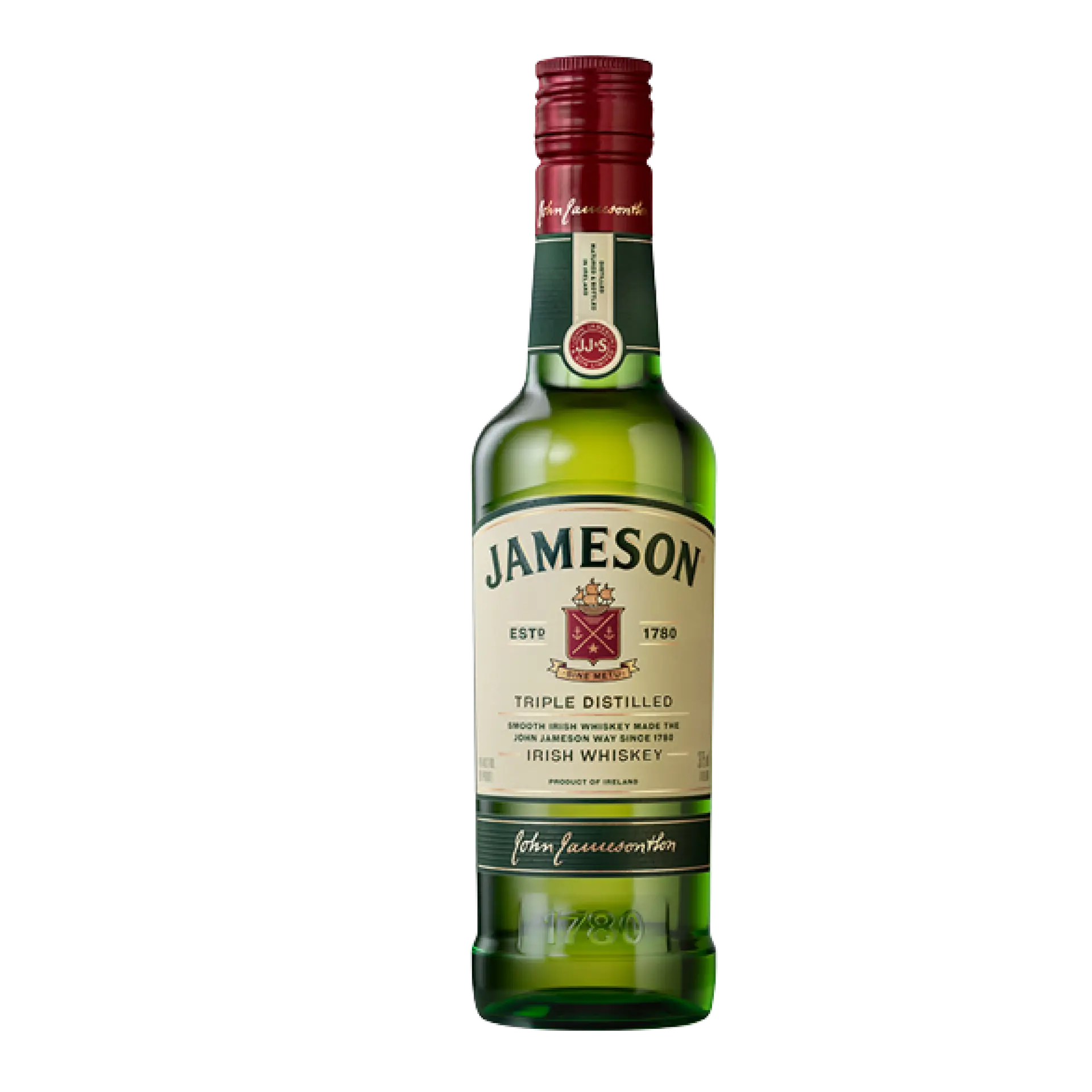 Buy Jameson Irish Whiskey 375mL green bottle with label, triple distilled, Irish whiskey