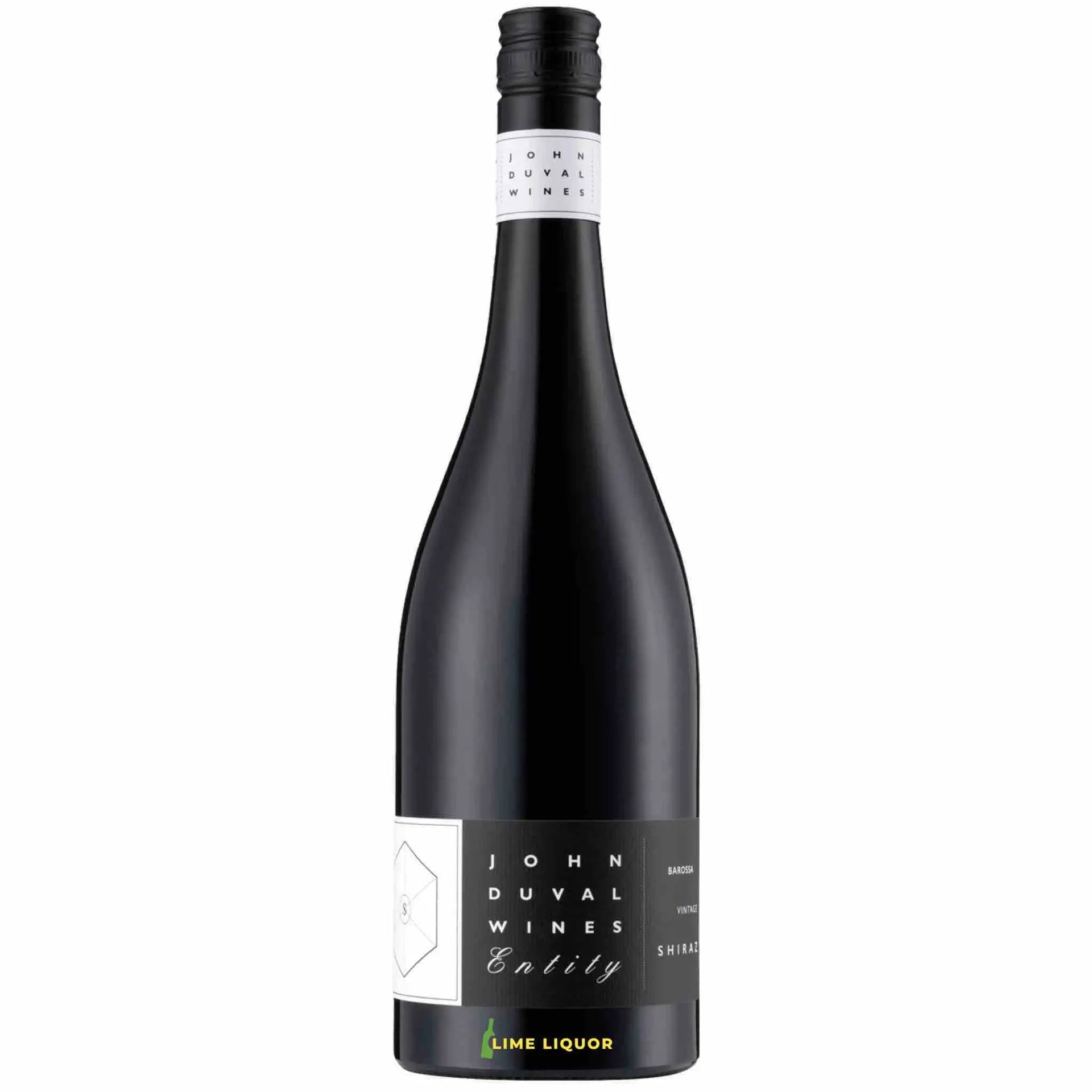 Buy John Duval Entity Shiraz 750mL, premium red wine bottle on white background