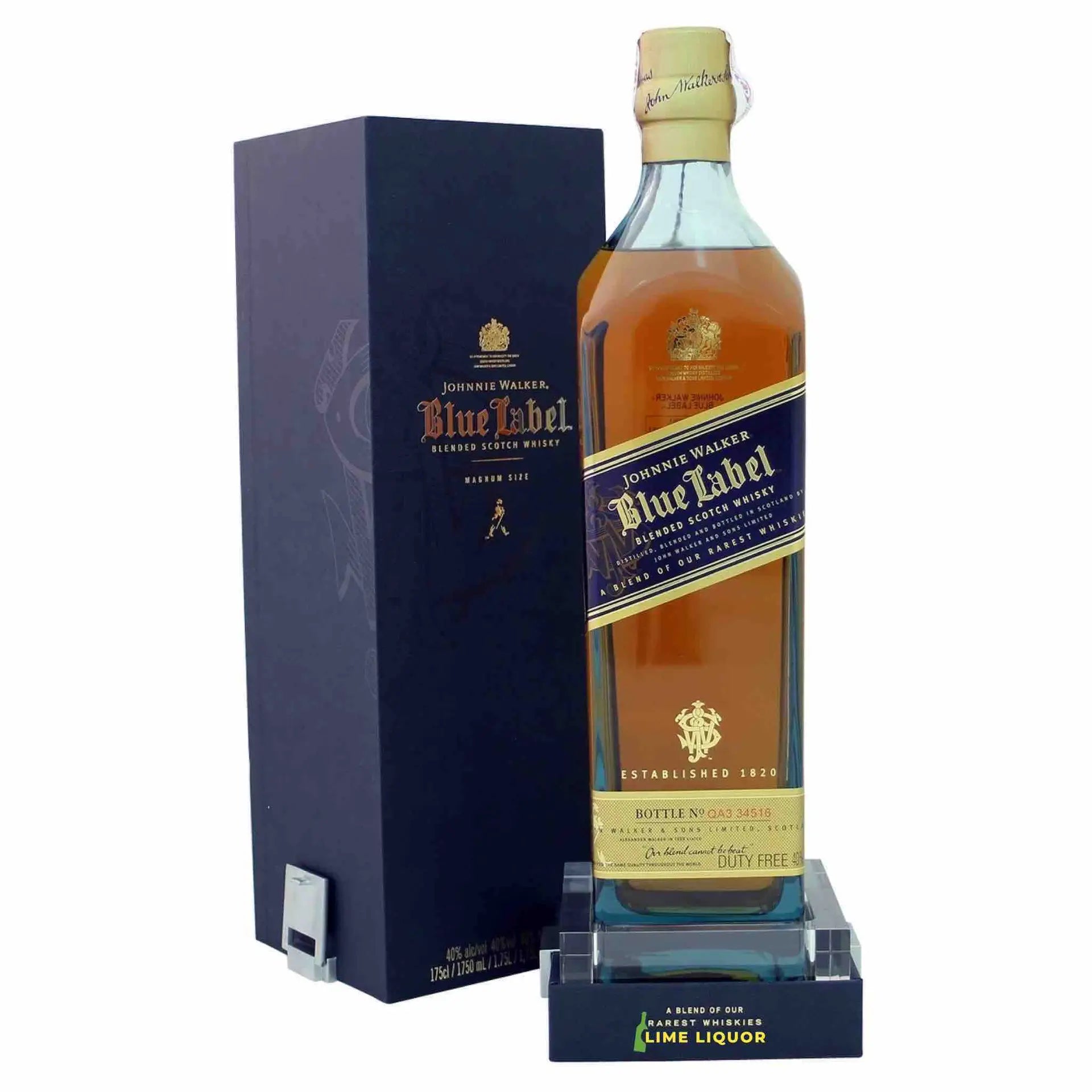 buy Johnnie Walker Blue Label 1.75L blended Scotch whisky with gift box