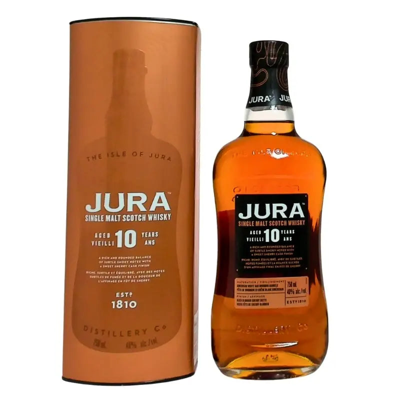 Jura Single Malt Scotch Whisky Aged 10 Years 750Ml Bottle Image