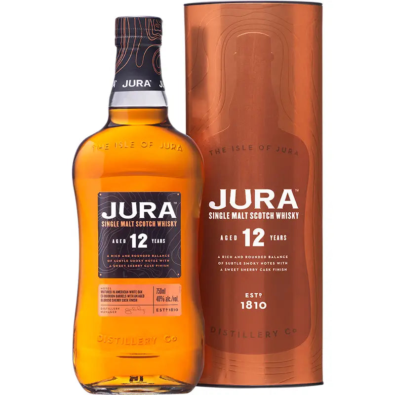 Jura Single Malt Scotch Whisky Aged 12 Years 750Ml Bottle Image
