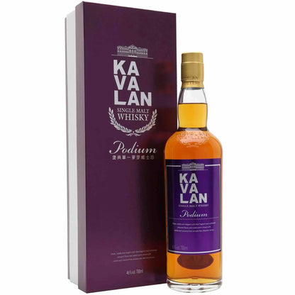 Buy Kavalan Podium Single Malt Whisky, 700ml bottle with purple box packaging.