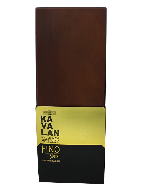 Buy Kavalan Solist Fino Sherry Cask Strength 700mL single malt whisky box.