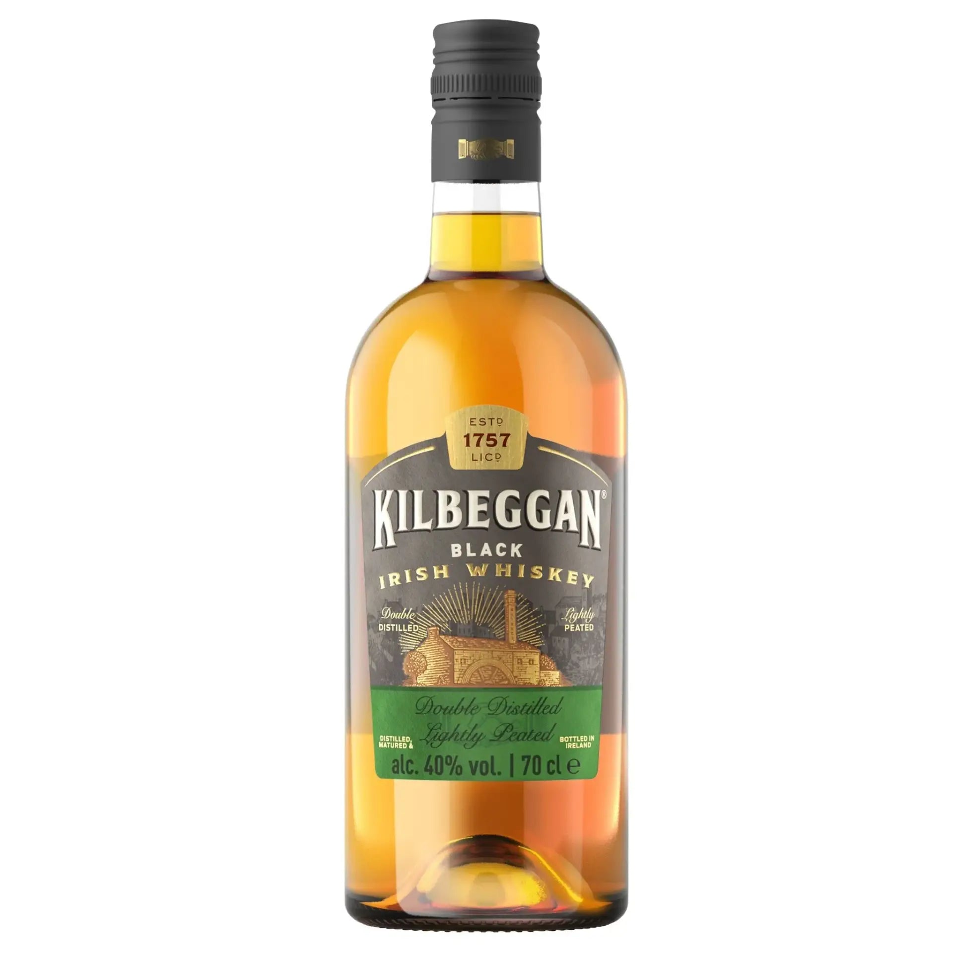 Kilbeggan Black Irish Whiskey 700Ml Bottle Image
