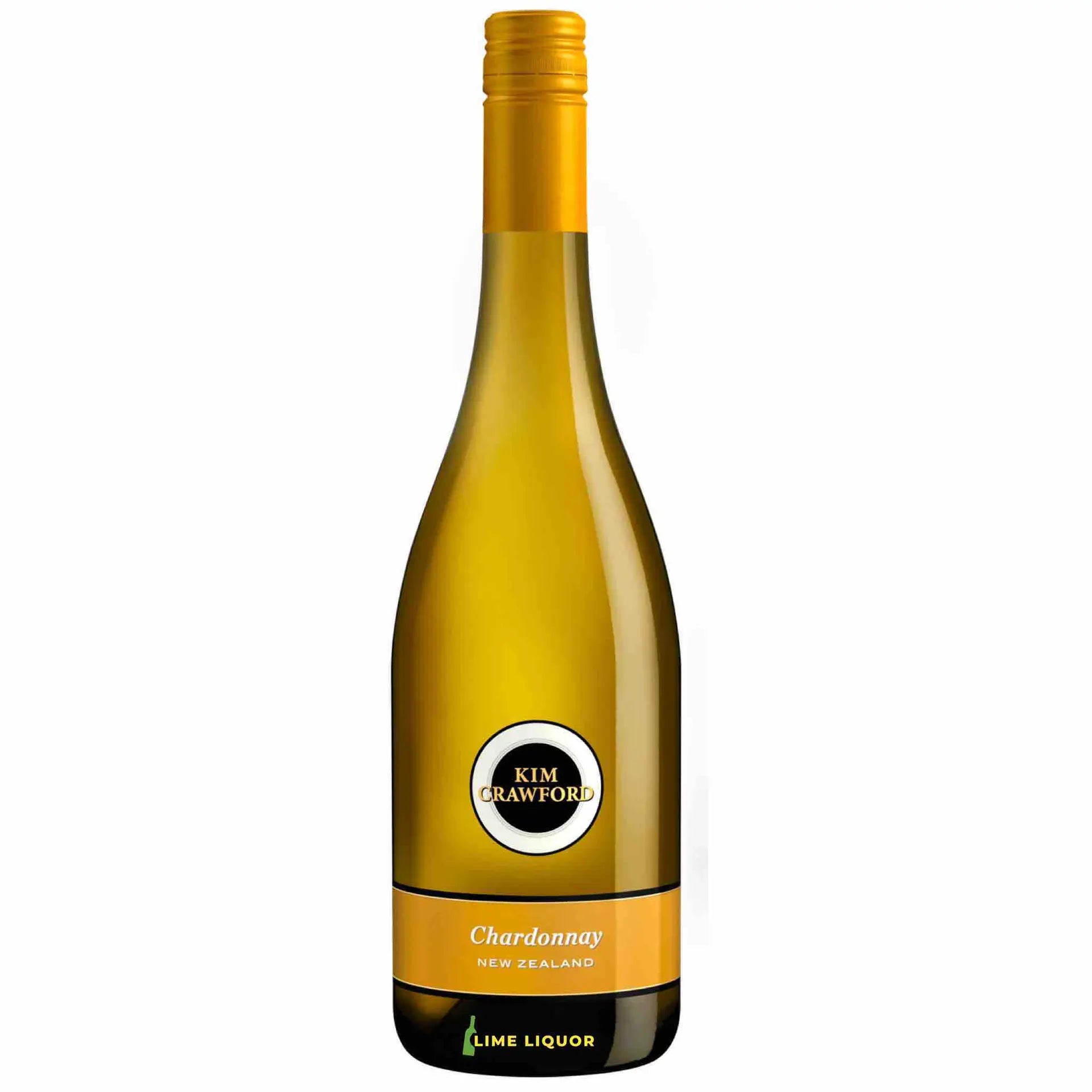 Buy Kim Crawford Chardonnay 750mL, New Zealand white wine bottle with gold screw cap