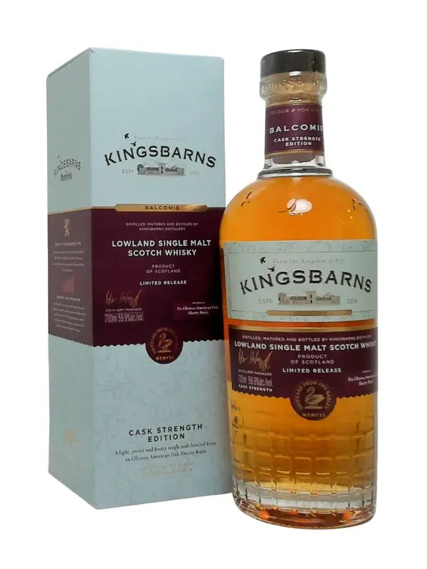 Kingsbarns Single Malt Scotch Whisky Balcomie Cask Strength Edition 700Ml Bottle Image