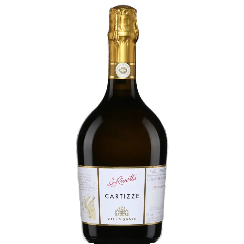 Buy La Rivetta Cartizze Valdobbiadene, sparkling wine with gold foil top, 750mL bottle