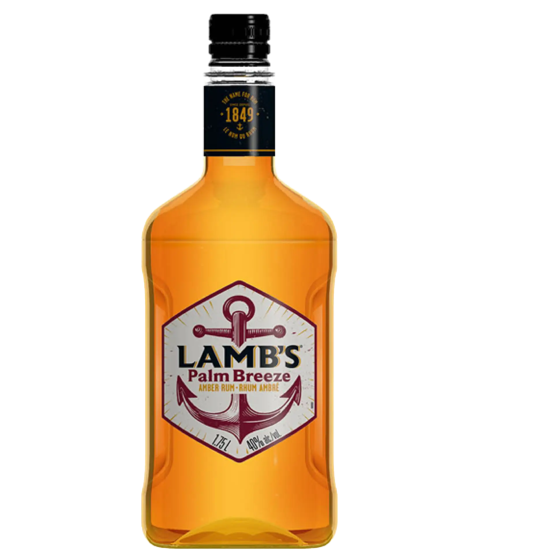 Buy Lamb's Palm Breeze Amber Rum 1.75L bottle with anchor label, 40% alc./vol.