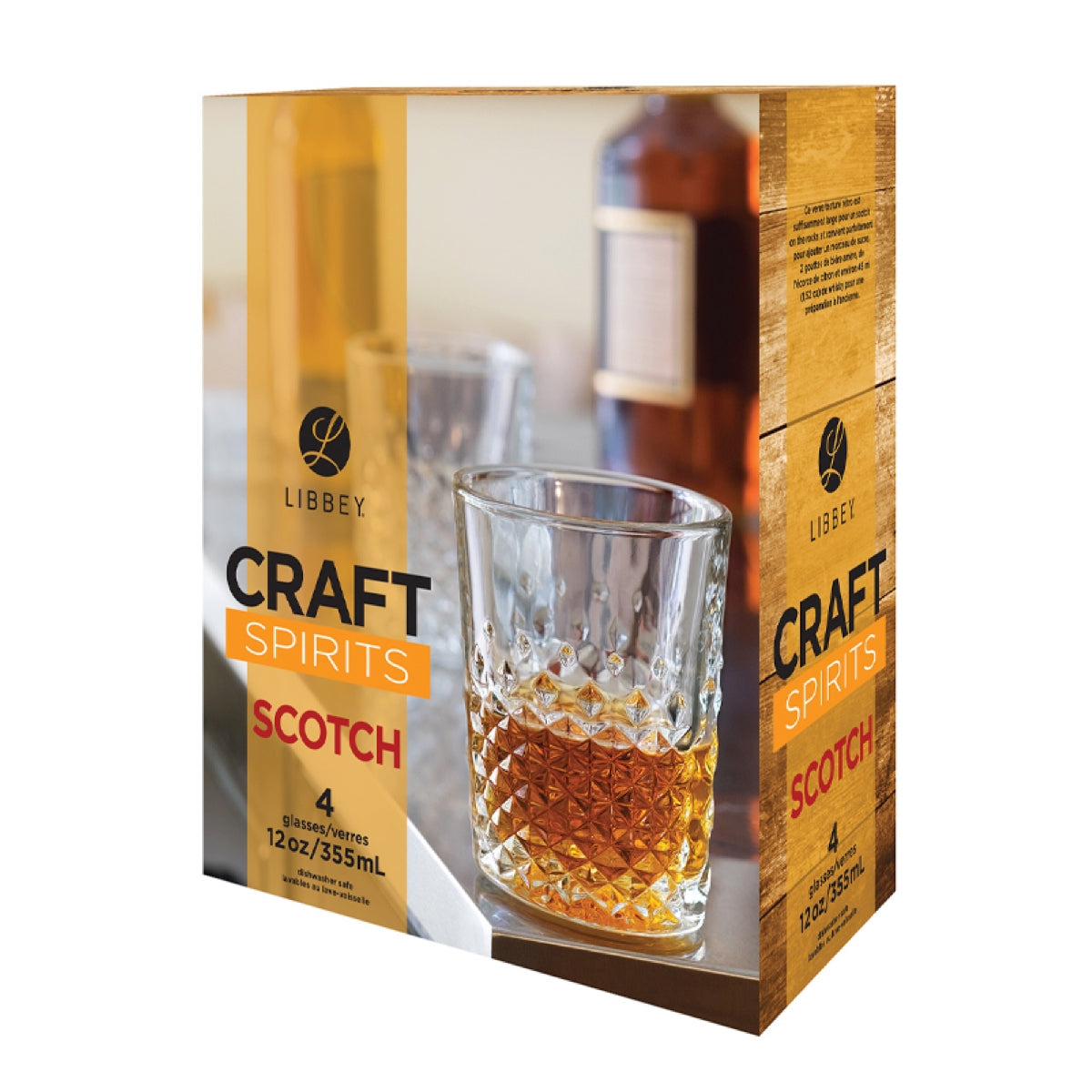 Libbey 4 Piece 12Oz Craft Spirits Scotch Glass Set