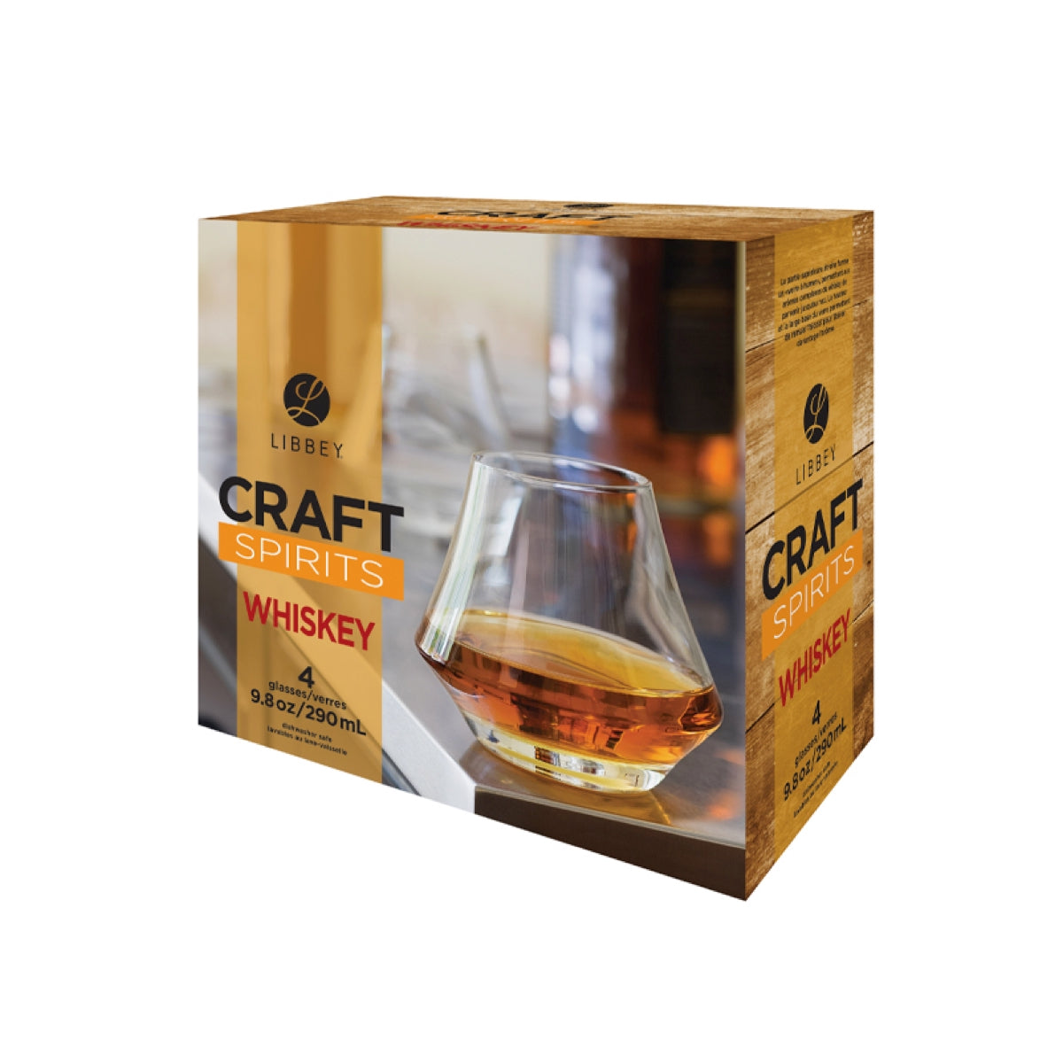 Libbey 4 Piece 9.8Oz Craft Spirits Whisky Glass Set