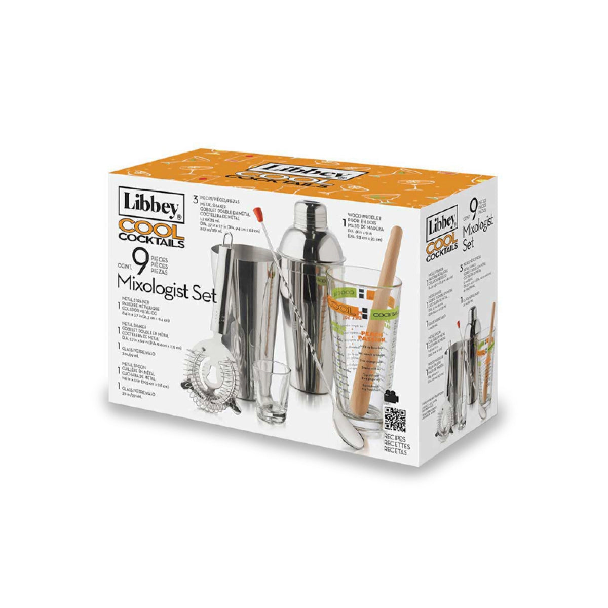 Libbey 9 Piece Mixologist Set