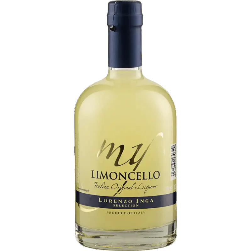 buy Lorenzo Inga My Limoncello 500mL Italian lemon liqueur, clear glass bottle