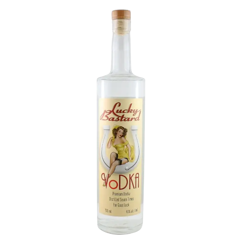 Lucky Bastard Vodka Yellow Label 750Ml Bottle Image