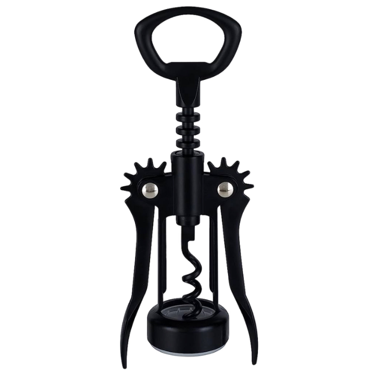 Matte Black Winged Corkscrew (Set of 6)
