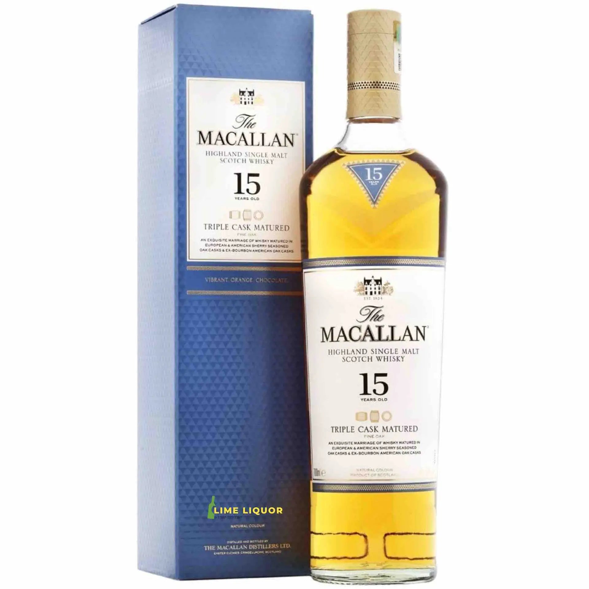 The Macallan 15 Year Old Triple Cask 750Ml Bottle Image