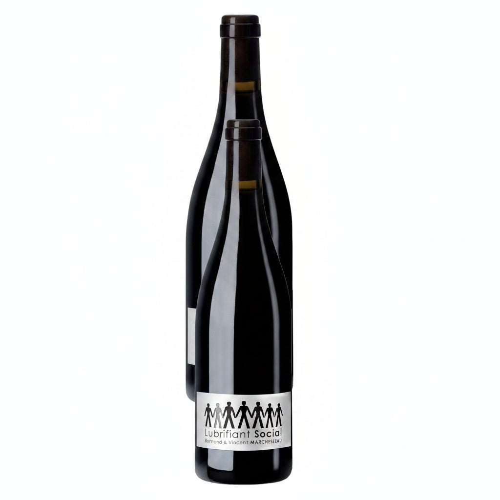 Marchesseau Cabernet Franc lubricant bottle with label, designed for social and intimate use, featuring elegant branding and clear packaging.