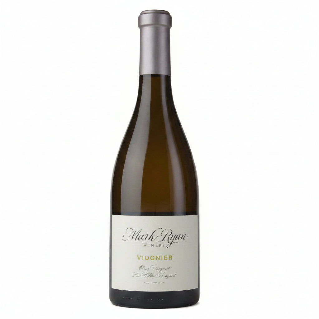 Bottle of Mark Ryan Viognier white wine in a 750mL bottle, with a label showcasing the Mark brand and elegant design.