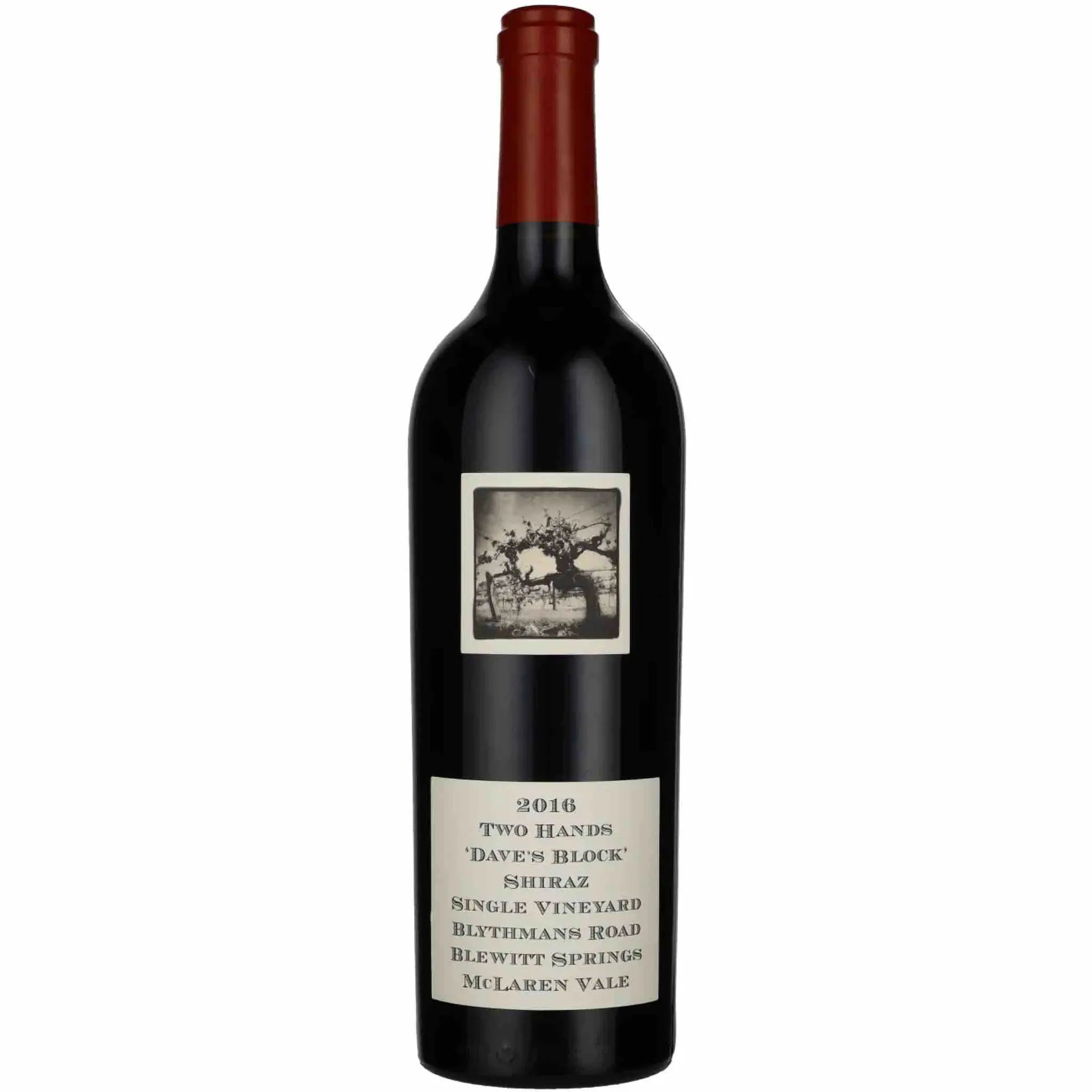 Buy Two Hands Dave's Block Shiraz 2016 McLaren Vale wine bottle with red cap