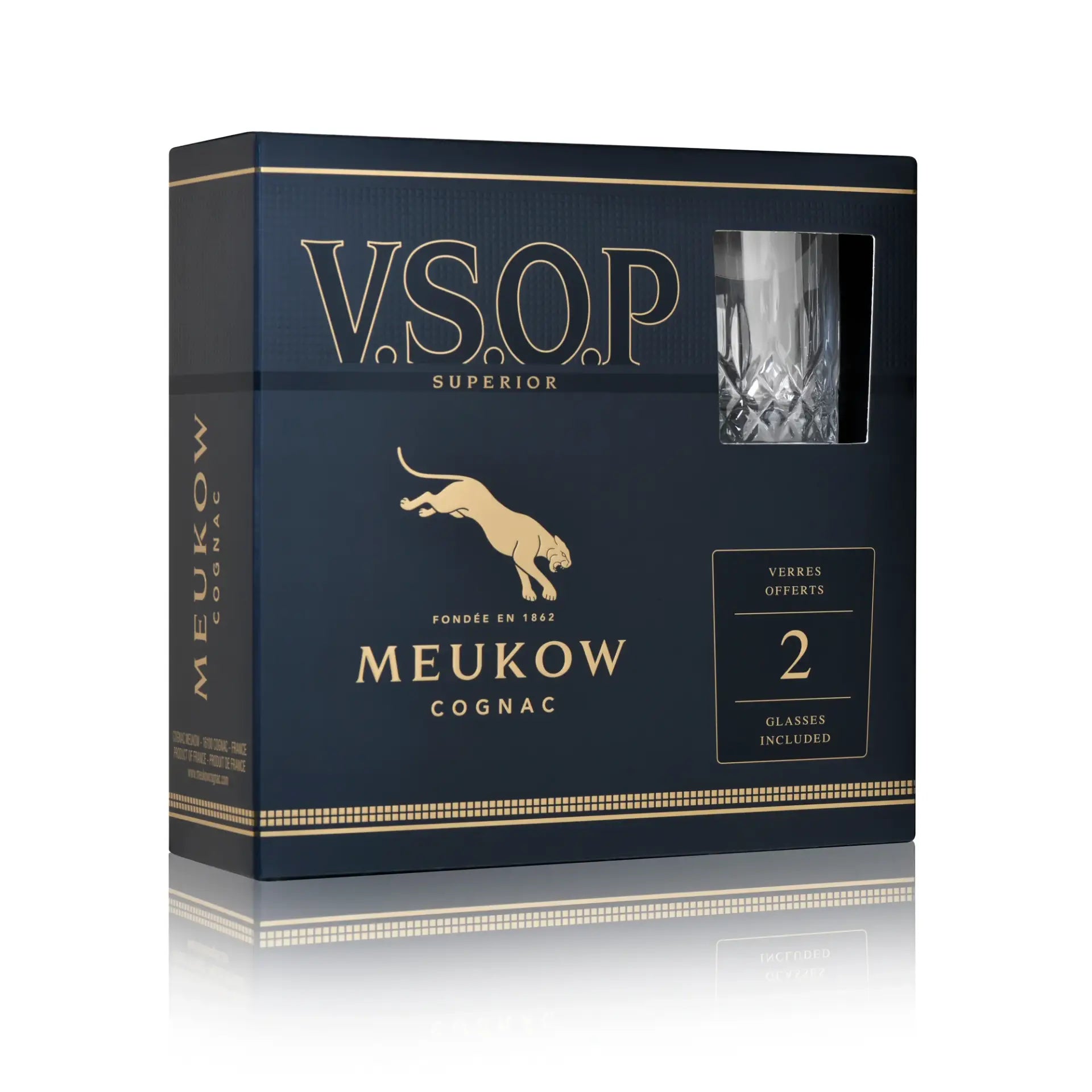 Meukow Vsop Gift Pack 750Ml Bottle Image
