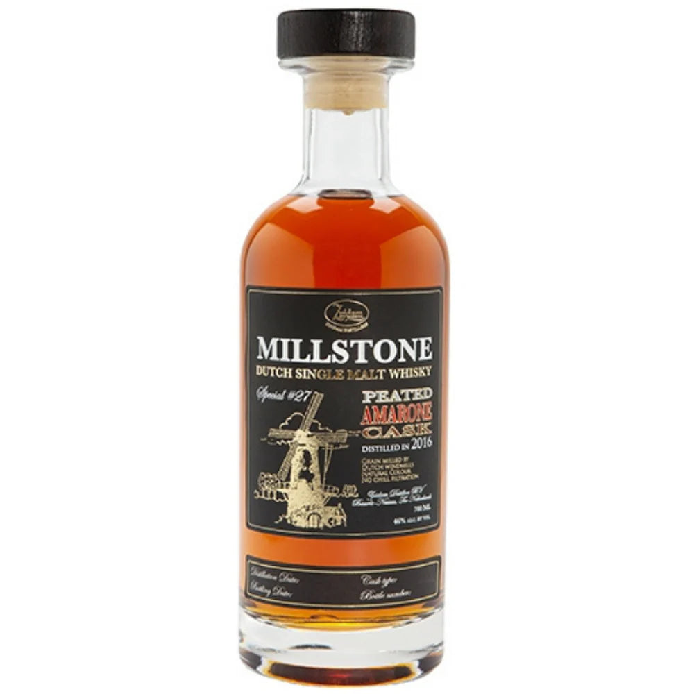 Millstone Dutch Single Malt Whisky Peated Amarone Special 27 2016 700Ml Bottle Image