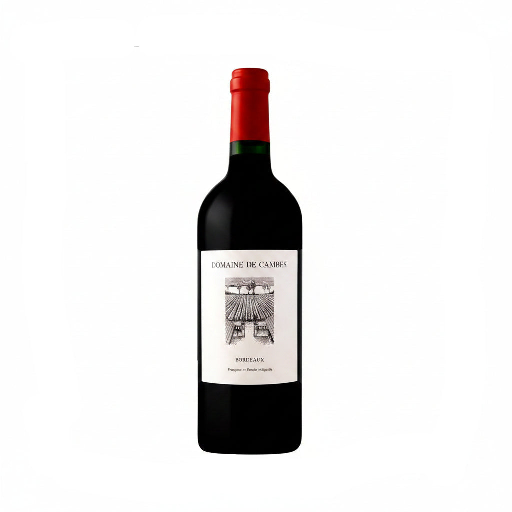 Mitjaville Domaine de Cambes red wine bottle from Château de Bourg with label and bottle detail.