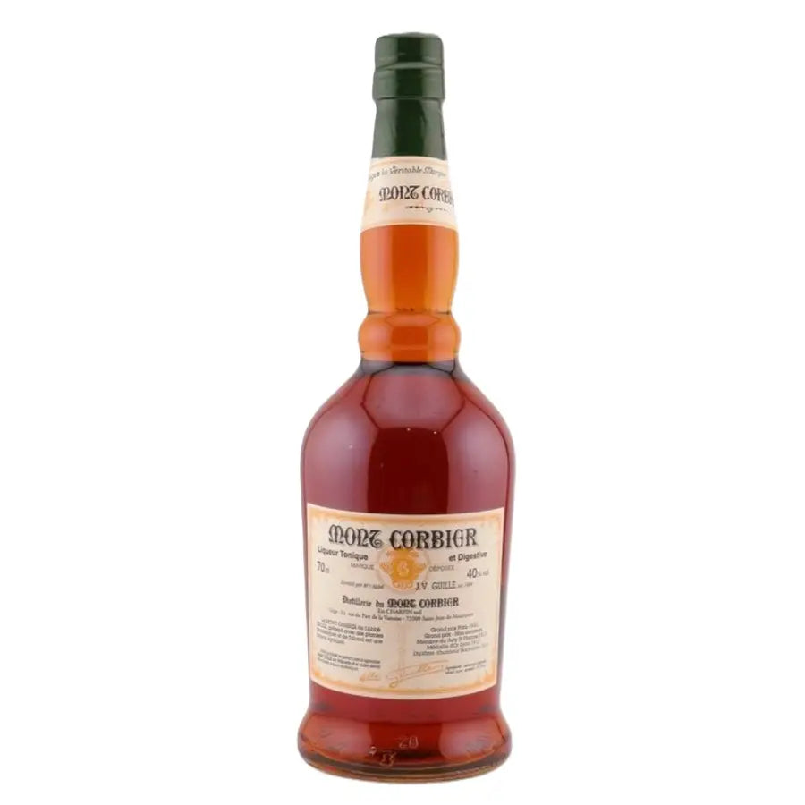 Buy Mont Corbier Liqueur Tonique Et Digestif 700mL bottle, herbal liqueur with visible label