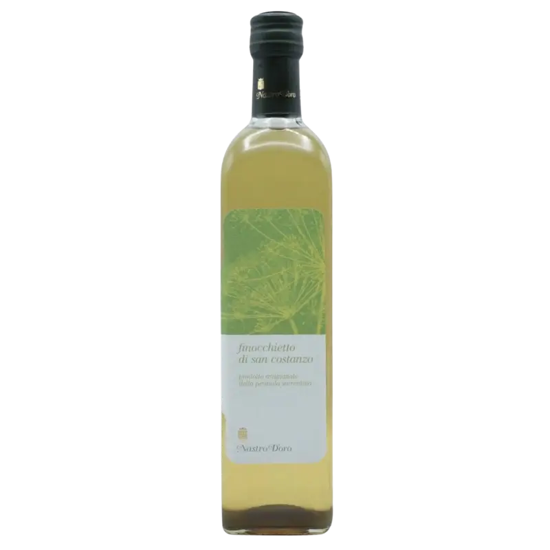 buy Nastro D’Oro Finocchietto 700mL, Italian herbal liqueur in a clear bottle