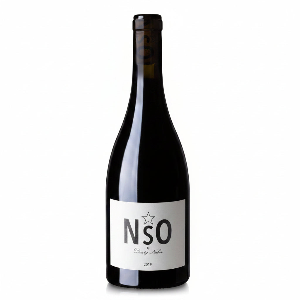 Nso Pinot Noir wine bottle with 750mL label, showcasing the elegant dark glass and classic wine branding.