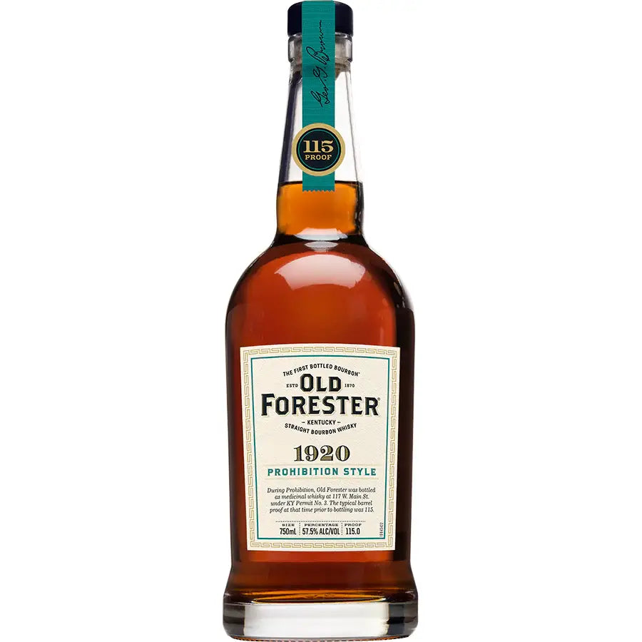 Buy Old Forester 1920 Prohibition Style bourbon whiskey, 750ml bottle, 115 proof
