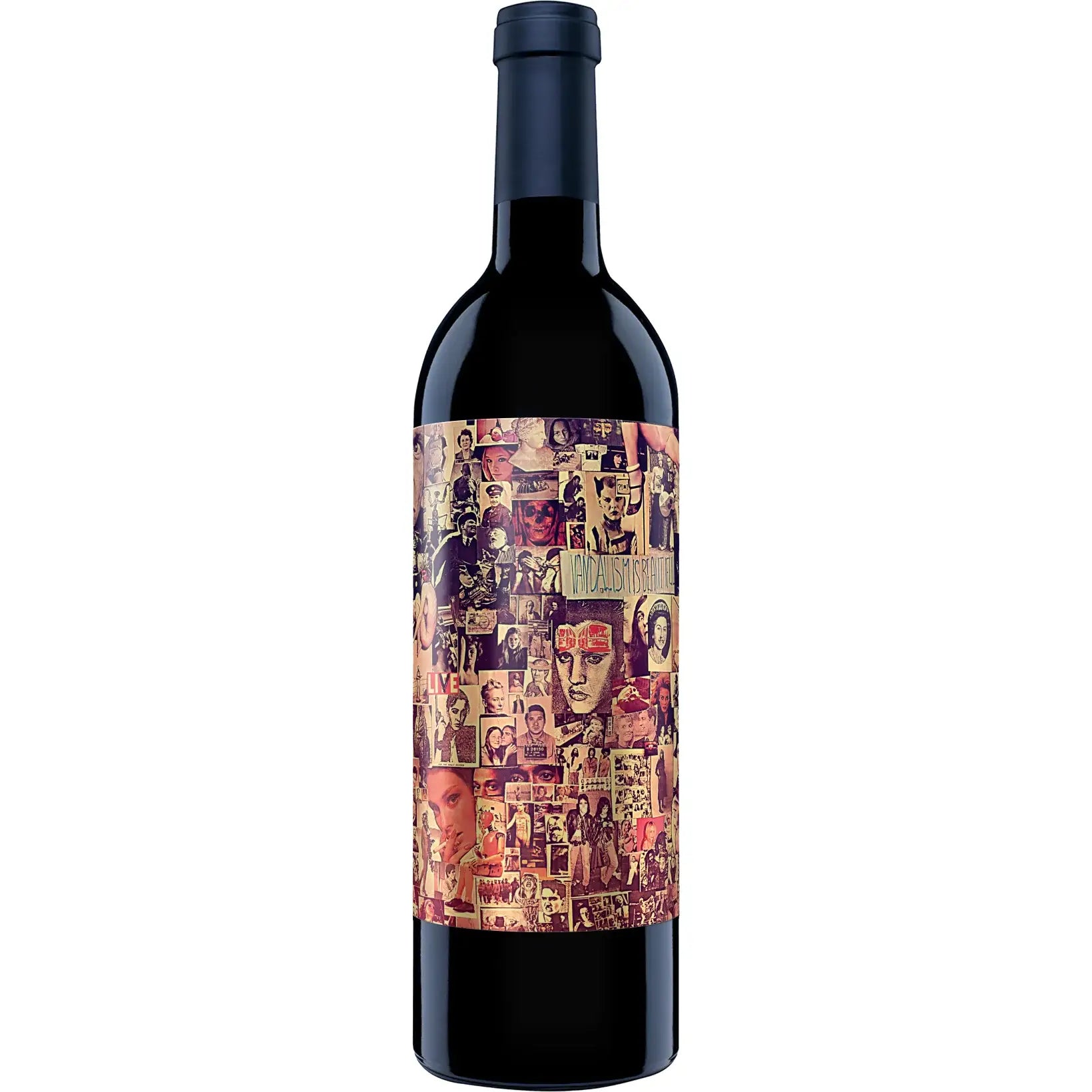 buy Orin Swift Abstract wine bottle with artistic collage label
