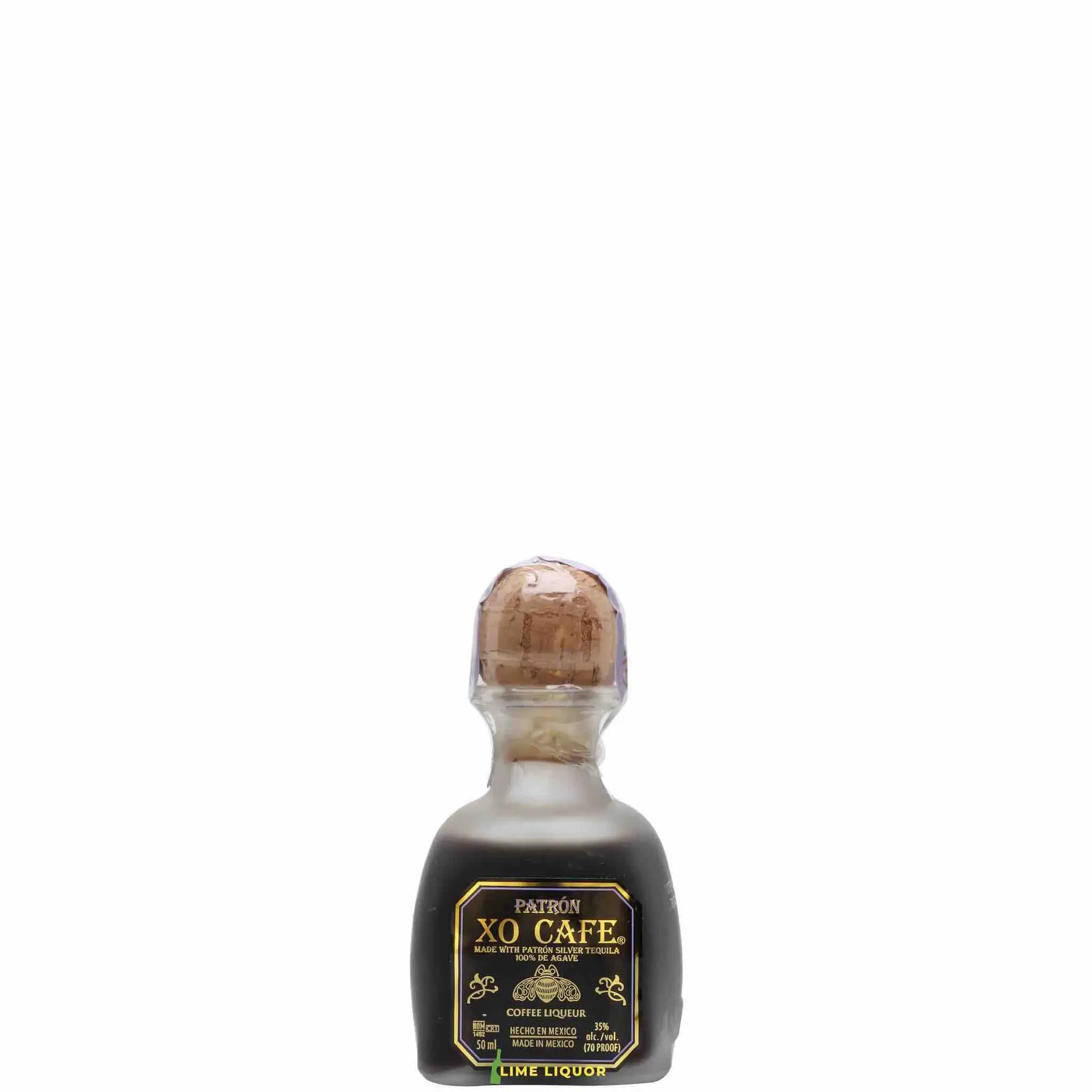 buy Patron XO Cafe 50mL coffee liqueur bottle with cork top