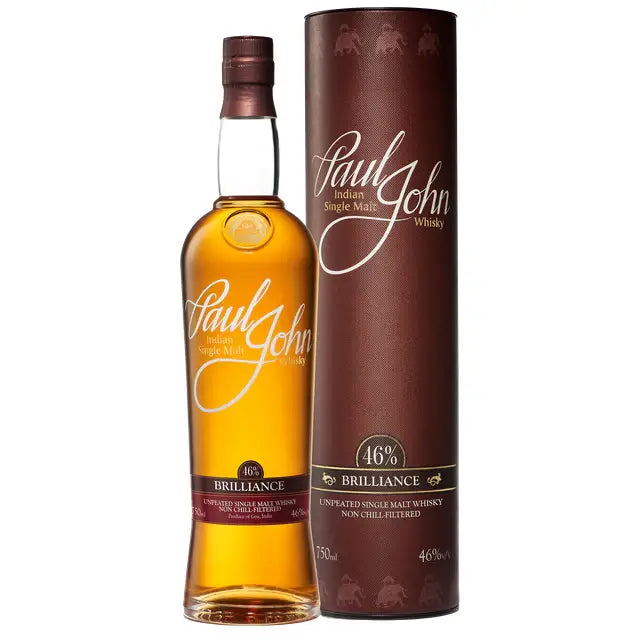 Paul John Brilliance Indian Single Malt 750Ml Bottle Image