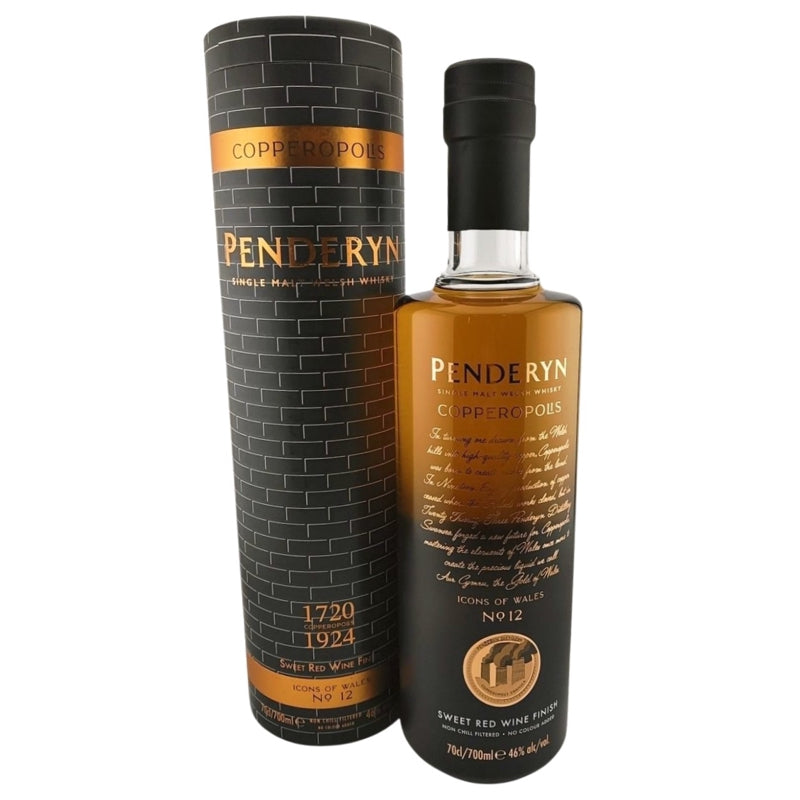 Penderyn Single Malt Welsh Whisky Icon Of Wales Copperopolis