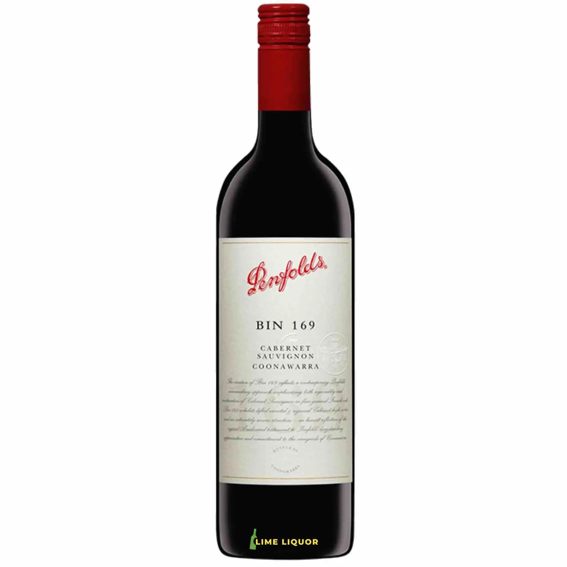 buy Penfolds Bin 169 Coonawarra Cabernet Sauvignon 750mL red wine bottle